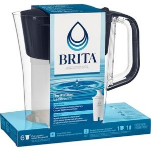 Brita Soho 5-cup Black Plastic Water Filter Pitcher